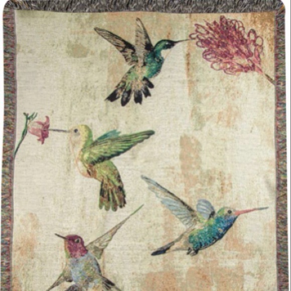 Manual Woodworkers & Weavers Made in USA Tapestry Throw Blanket Afghan  50”x60” - Picture 5 of 7